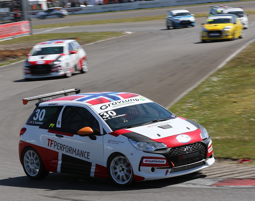 Det blev nordmanden Knut Eirik Knudsen der kom bedst fra start i dette års DS3 cup, kan han holde stilen når der skal køres på Ring Djursland?
(Foto: Motorsporten.dk)